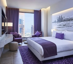 Люкс Prestige с 2 комнатами с панорамным видом на город в Mercure Barsha Heights