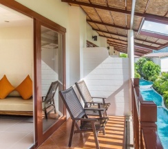 Четырёхместный номер Deluxe с балконом и с видом на сад 2 отдельные кровати в Arinara Beach Resort Phuket