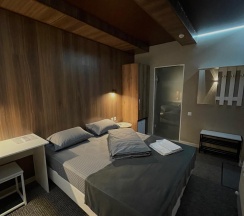 Номер стандарт с 1 двуспальной кроватью (без окна) в Лекс