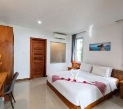 Двухместный номер Deluxe с видом на сад двуспальная кровать в Horizon Beach Resort Koh Jum
