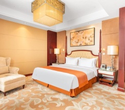 Двухместный люкс с видом на город двуспальная кровать в Holiday Inn Taizhou CMC