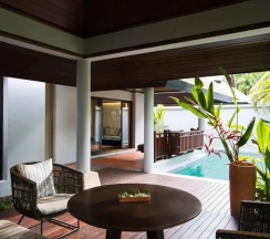 Двухместная вилла Larger c 1 комнатой с балконом и oceanfront двуспальная кровать в Phuket Marriott Resort And Spa, Nai Yang Beach