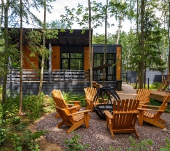 Улучшенный дом с двумя спальнями и купелью в Opushka house Новожилово