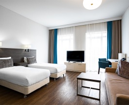 Студия Бизнес 2 кровати в Ramada Hotel & Suites by Windhham Novosibirsk