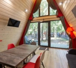 SPA Новожилово A-frame Red (купель) в Ёлки рент
