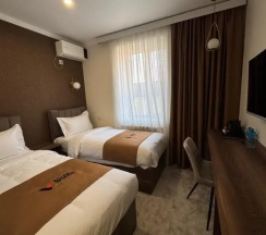 Кровать в общем номере в Villa