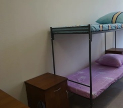 Кровать в общем номере (общая ванная комната) в Уютный дом Полушкина Роща