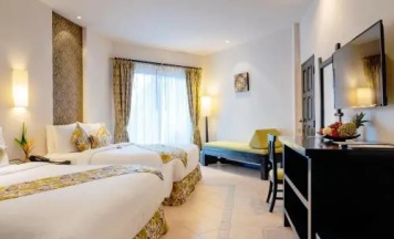 Двухместный номер Deluxe с видом на море двуспальная кровать в Horizon Karon Beach Resort & Spa