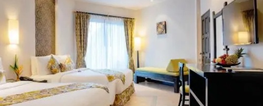 Двухместный номер Deluxe с видом на море 2 отдельные кровати в Horizon Karon Beach Resort & Spa