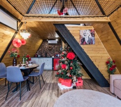 Aframe Luxe Black | Банный чан на территории в Берёзовая роща