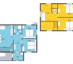 Коттедж "Любимый" в Золотая долина