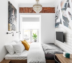 1-комнатные апартаменты студия в 17Apartments