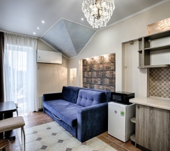 Двухместные апартаменты 16 с видом на парк двуспальная кровать в Exclusive Hotel&Apartments