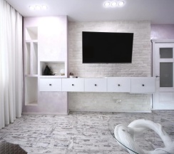 Двухместные апартаменты c 1 комнатой (двуспальная кровать) в Апартаменты Deluxe, 46 м² на улице Ползунова, 4