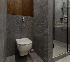 Апартамент 15 - Просторный двухуровневый лофт  с панорамными видами на Москву (с ванной) в Ap-in aparts