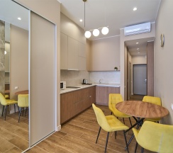 Студия Полулюкс с видом на Навагинскую в Mirror Residence