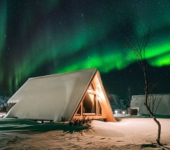 Арк-Шале Стандарт Двуспальная Кровать (1 линия) в Titovka arctic river park