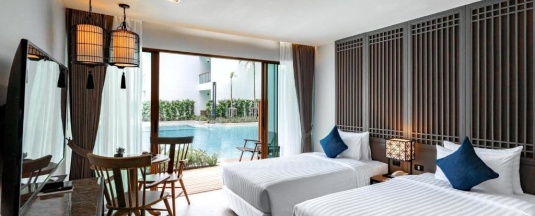 Двухместный номер Pool Access Grand Deluxe 2 отдельные кровати в Bella Nara Phuket Naiyang Beach