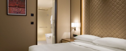 Двухместный номер с доступом в клубную гостиную двуспальная кровать в Hyatt Regency Moscow Petrovsky Park