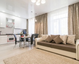 Апартаменты с 2 комнатами с балконом и с видом на город в Апартаменты City Life Apartments on Pushkinskaya