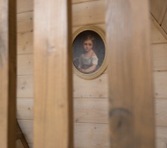 Дом (зелёный) с панорамным видом на лес в Casa Ruza