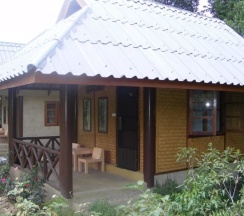 Бунгало с балконом в Banana House Pai