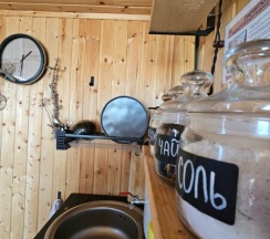 Номер с двуспальной кроватью и панорамным окном (вид на море) в Яндова губа