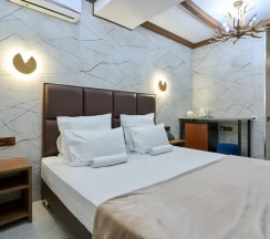 Двухместный номер Эконом-класса без окна Цокольный этаж двуспальная кровать в Астра де Роза