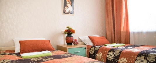 Кровать в 3-местном общем номере в Green