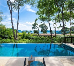 Вилла Residential с бассейном с 3 комнатами с частичным видом на океан в Sri Panwa Phuket Luxury Pool Villa Hotel