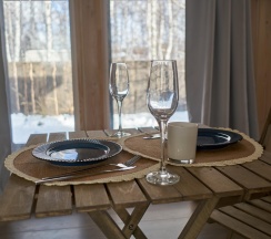 Коттедж премиум с 1 двуспальной кроватью в Лесной переулок