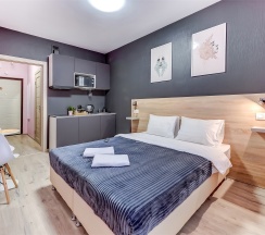 Апартаменты-студио ЖК "LIKE" (Метро Площадь Мужества, 10 минут пешком) в Rauktis apartments