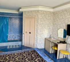 Двухместный полулюкс с балконом и с видом на город двуспальная кровать в 222