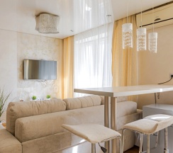 Двухместные апартаменты c 1 комнатой с балконом двуспальная кровать в Апартаменты Комфортные в центре Минска