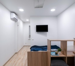 Апартаменты студия с 1 двуспальной кроватью в Prim Rooms Apartments (Прим Румс Апартменс)