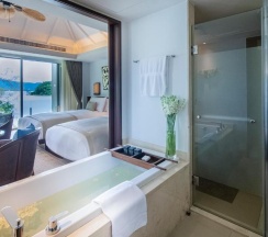 Люкс с бассейном Grand с 2 комнатами с видом на море в Anantara Layan Phuket Resort