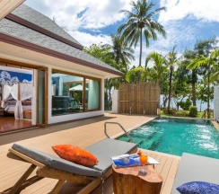 Двухместная вилла Pool Beachfront двуспальная кровать в Krabi Resort Ao Nang
