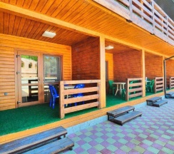 Номер стандарт с 1 односпальной и 1 двуспальной кроватью в Villa na peske