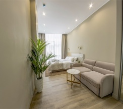 Студия Полулюкс с видом на Навагинскую в Mirror Residence