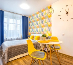 Студия с красивым видом из окна в Апартаменты Welcome Karelia  Riverside в Центре