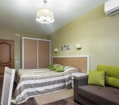 Однокомнатный номер бизнес-класса с гостиной-спальней и кухней в Degas lite hotel