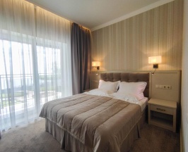 Номер стандарт с 1 двуспальной кроватью и балконом в Аура
