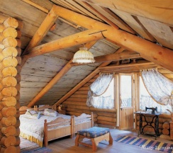 4-местный номер студия с 2 односпальными кроватями (мансарда) в Чеховская дача