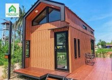 Коттедж c 1 комнатой с балконом и с видом на сад в Tiny House on Koh Lanta Only 2 Minutes Walk to the Beach