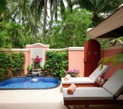 Двухместная вилла Plunge Pool Deluxe с видом на сад двуспальная кровать в Отель Santiburi Koh Samui