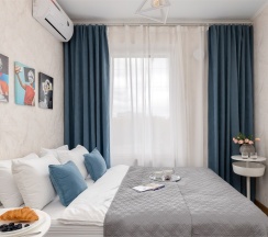 Blue - 2х местные апартаменты-студия у Ботанического сада (4 этаж) в Smart Lofts Moscow