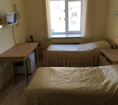 Номер эконом с 2 односпальными кроватями в Гостиница Кристалл