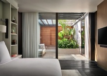 Двухместная Pool Villa с частичным видом на океан двуспальная кровать в Rosewood Phuket