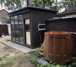 Коттедж стандарт с 2 двуспальными кроватями в Лесная сказка
