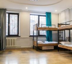 Кровать в общем номере в Almaty BackPackers